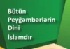 Bütün peyğəmbərlərin dini İslamdır